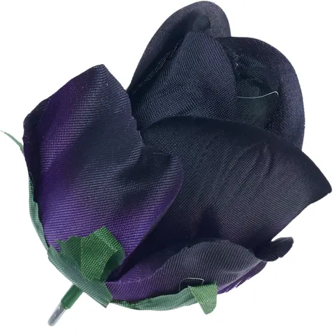 [w10935] Róża główka 9cm czarno-fioletowa
