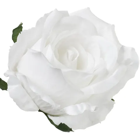 [68b53231] Róża główka wyrobowa 10cm biała