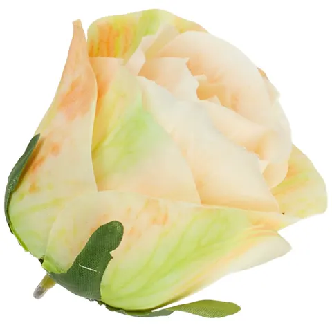 [68b100070] Róża główka pączek 6cm jasnomorelowa