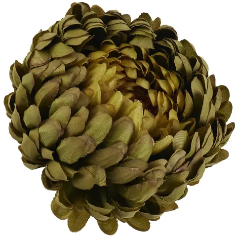 [68d02132] Chryzantema główka pełna 14cm oliwkowa