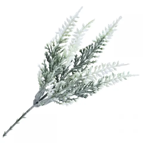 [68kr2162b] Gałązka wrzosu biała 27cm
