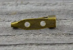 [10203] Agrafka klasyczna 20mm kolor brąz 10szt