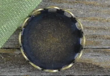 [10128] Baza medalionu brąz na kaboszon 10mm 5szt