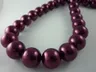 [7031405] Koralik szklany purpurowy 14mm 2szt