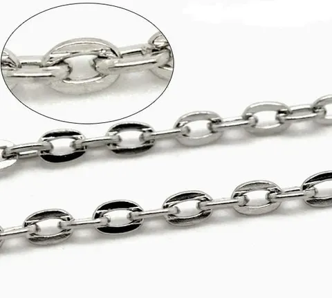 [31103] Łańcuszek 4,5*3mm srebrny