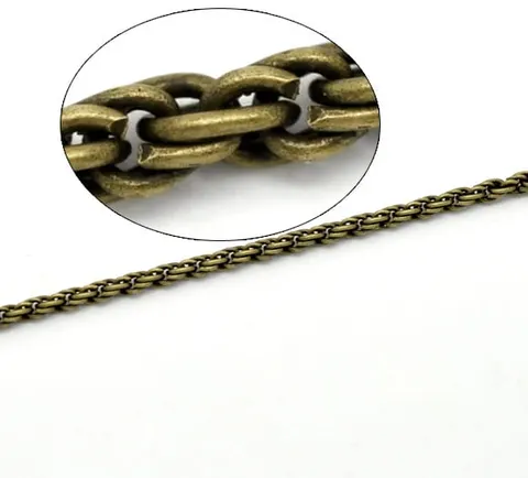 [11119] Łańcuszek ozdobny bardzo mocny 3mm 50cm