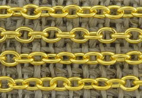 [21101] Łańcuszek anchor drobny 3*2mm kolor złoty