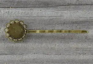 [10506] Baza wsuwki kolor brąz na kaboszon 12mm
