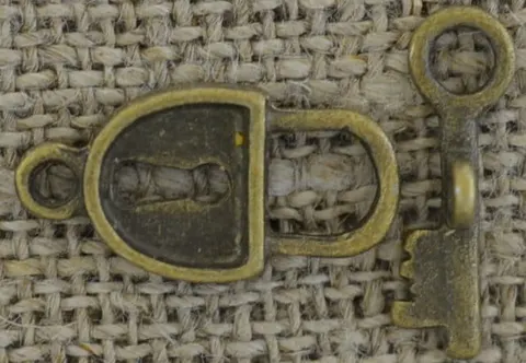 [11516] Zapięcie ozdobne amerykańskie kłódka 2szt