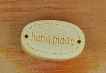 [87312] Łącznik hand made jasny 4szt