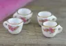 [61434] Filiżanka ceramiczna biała różowy wzór