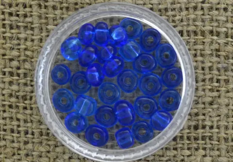 [701218] Koraliki drobne oponki niebieskie 6 gram