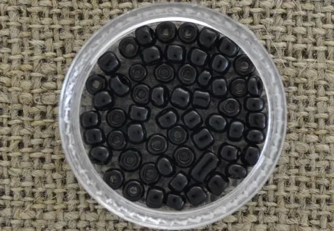 [701223] Koraliki drobne oponki czarne 15 gram