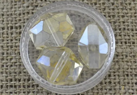 [901108] Koralik opalizujący dysk 12*14mm słomkowy