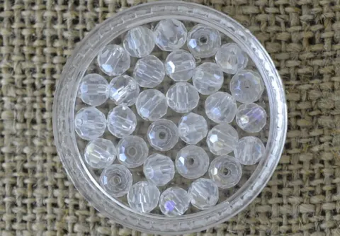 [901132] Koralik oponka 4mm przeźroczysta 20szt