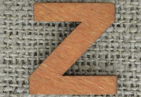 [873161] Element ozdobny literka drewniana Z 5szt