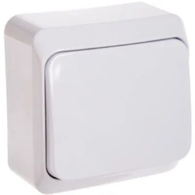 Prima Łącznik natynkowy 1-biegunowy IP20, biały; WDE001010, SCHNEIDER ELECTRIC