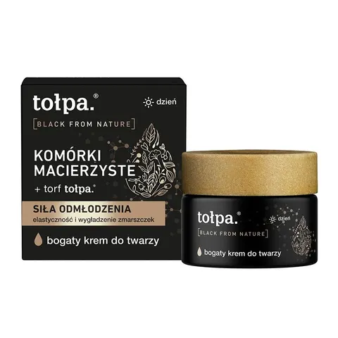 TOŁPA Black From Nature bogaty krem do twarzy na dzień - 50ml