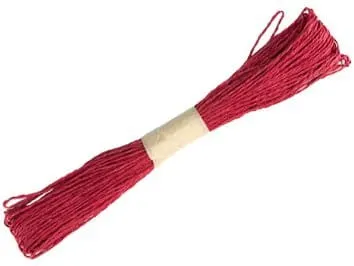 Sznurek papierowy w zwoju bordowy 45m 2mm