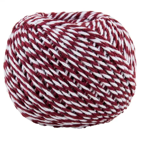 [73918] Sznurek piekarski BAKER'S TWINE bordowo-biały