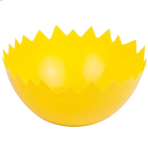 [60453] Plastikowa osłonka skorupka jajka żółta