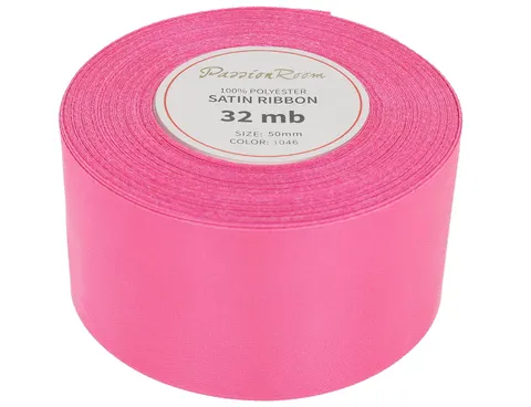 [850205] Wstążka satynowa 50mm 32mb różowy barbie