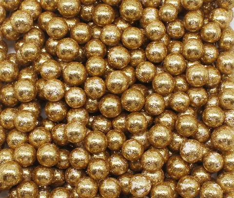 [608238] Kulki styropianowe 4-7mm złote brokatowe