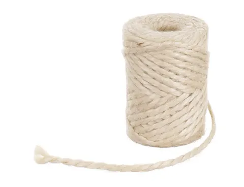 [74169] Sznurek jutowy bielony 200g 7mm 19m