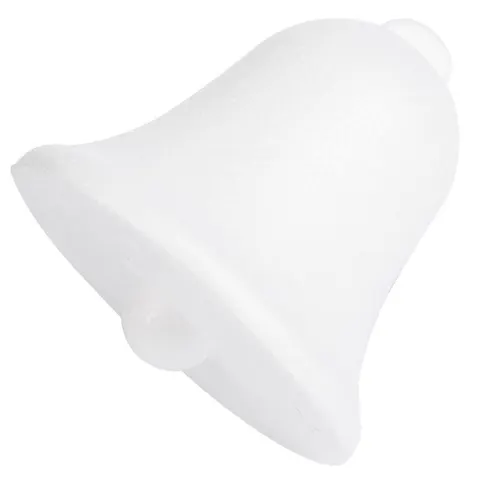 [608271] Dzwonek styropianowy z sercem 8,5cm biały