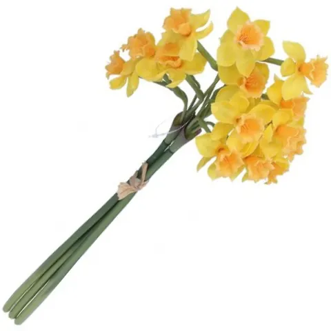 [680756] Bukiet żonkile sylikonowe żółte 49cm