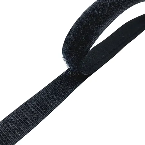 [60945] Taśma rzepowa czarna komplet 16mm 1m