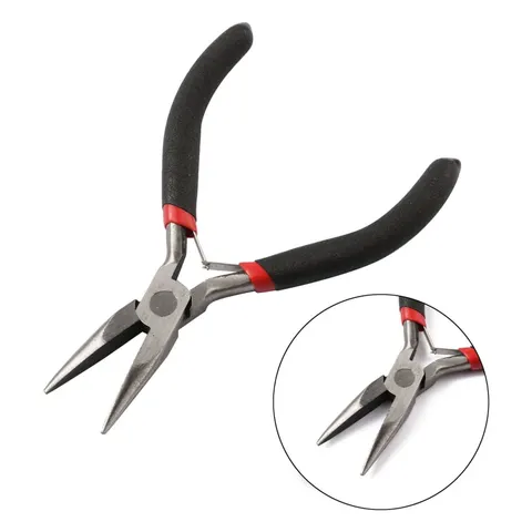 [55916] Szczypce jubilerskie kombinerki płaskie czarne