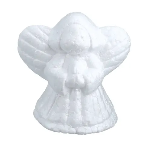 [608107] Aniołek styropianowy 10cm biały