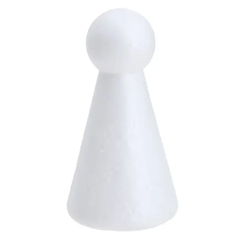 [60855] Stożek aniołek styropianowy z główką 10cm
