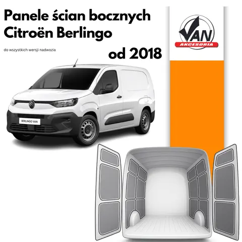 Panele ścian bocznych do Citroën Berlingo rok produkcji od 2018