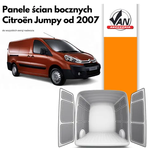 Panele ścian bocznych do Citroën Jumpy rok produkcji od 2007