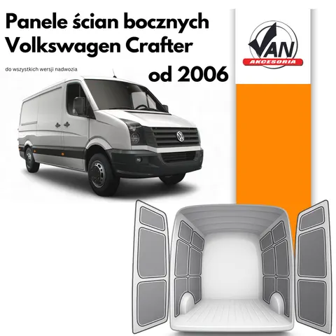Panele ścian bocznych do Volkswagen Crafter rok produkcji od 2006