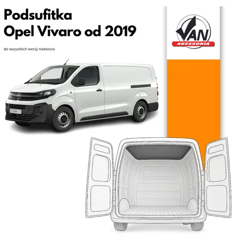 Podsufitka do Opel Vivaro rok produkcji od 2019