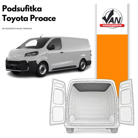 Podsufitka do Toyota Proace rok produkcji od 2016