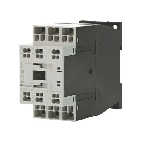 Stycznik mocy 3P 17A 7,5kW AC-3 400V, cewka 230VAC, styki pomocnicze: 1NO+1NC (1Z+1R), zaciski szybkozłącza; DILM17-11(230V50HZ,240V60HZ)-PI; 199279, EATON ELECTRIC