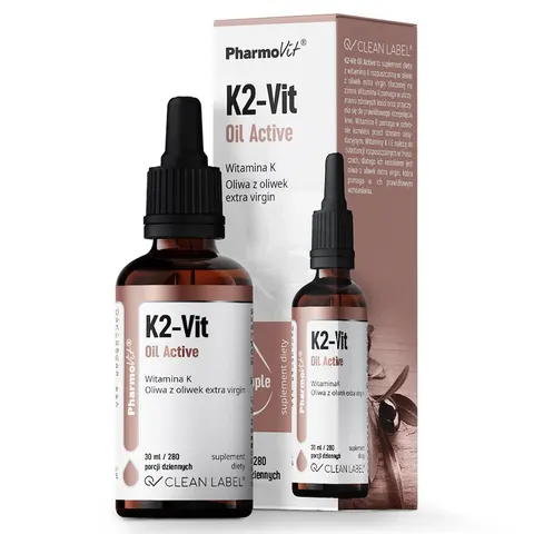 WITAMINA K2 W KROPLACH (75 mcg) BEZGLUTENOWA 30 ml - PHARMOVIT (CLEAN LABEL)