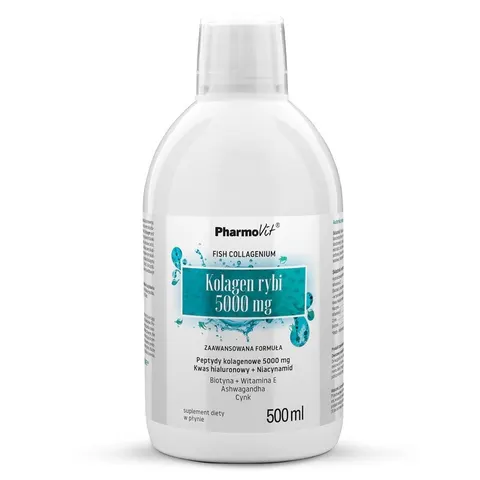 KOLAGEN RYBI (5 000 mg) W PŁYNIE BEZGLUTENOWY 500 ml - PHARMOVIT