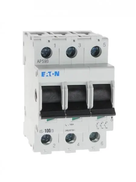 Rozłącznik izolacyjny modułowy 0-1 100A 3P, IS-100/3; 276284 EATON ELECTRIC
