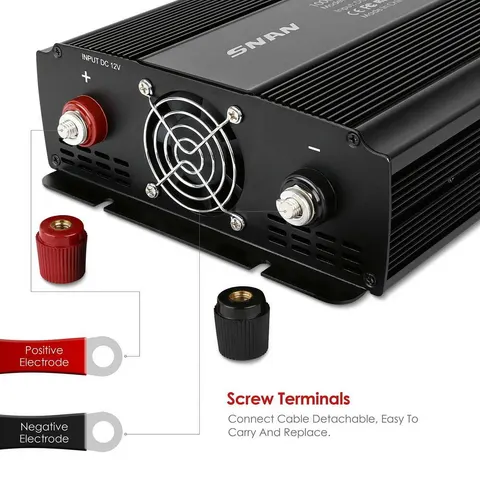 Przetwornica samochodowa SNAN 12V 230V 1000W