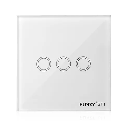 Funry włącznik krzyżowo schodowy światła dotyk biały