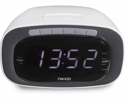 Radiobudzik Nikkei NR200WE biały