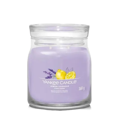 Yankee Candle Średnia świeca zapachowa Lemon Lavender 368g