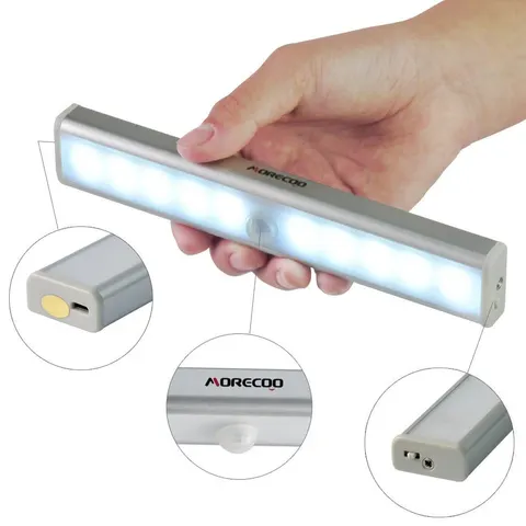 Lampa czujnik ruchu na magnes 10 LED Morecoo
