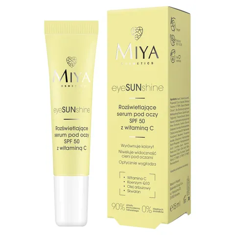 Miya Cosmetics eyeSUNshine rozświetlające serum pod oczy SPF50 15ml