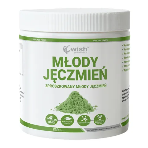 Wish Pharmaceutical - Młody jęczmień proszek 250 g